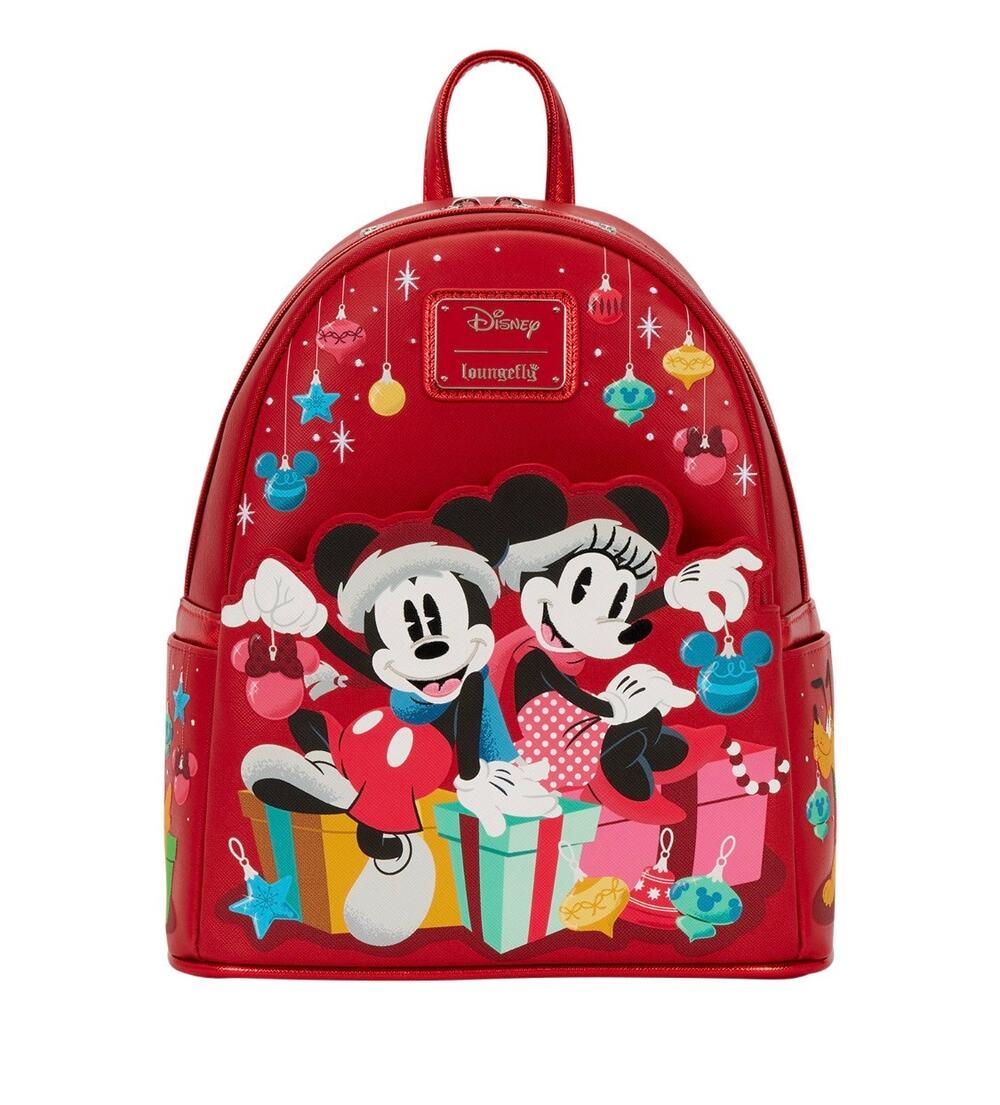 Loungefly Mickey & Friends Holiday Ornament Backpack NWT